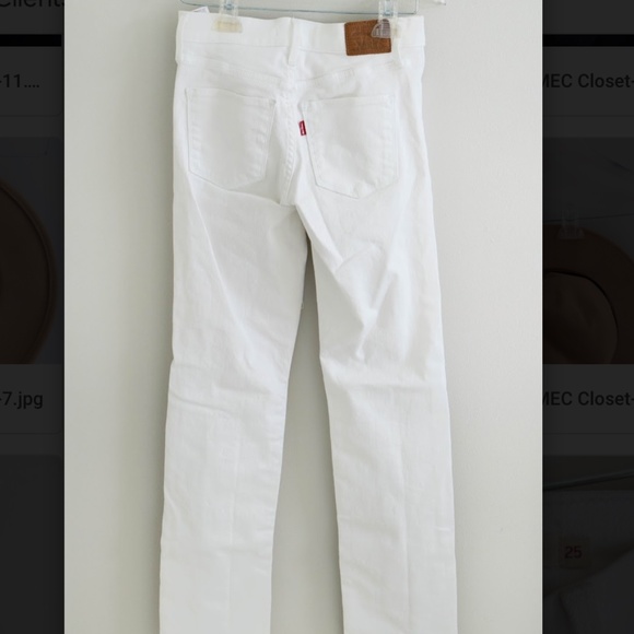 White Levis 314 Shaping Skinny Jeans - Picture 5 of 7